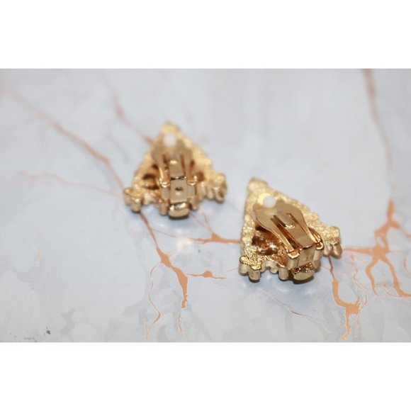 Vintage Eisenberg Christmas Tree Signed Catherines Earrings - Picture 4 of 8